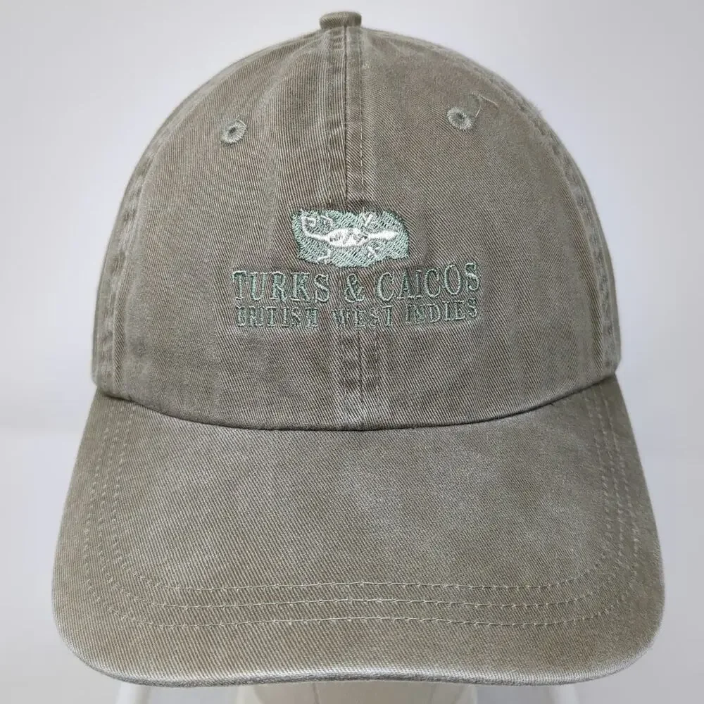 Ahead Baseball Cap Green One Size Turks & Caicos British West Indies Lizard Hat